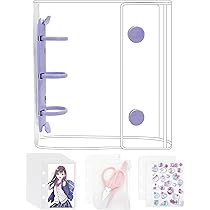 【qub】透明シール帳 7 A7 M5 シール手帳 透明 バインダー シールバインダー はがせる